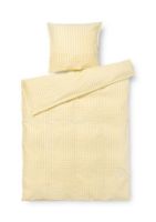 Billede af Juna Bæk&Bølge Sengetøj inkl. Pudebetræk 140x220 cm - Gul/Hvid 