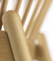 Billede af FDB Møbler J166 Poul M. Volther Jørna Lænestol SH: 40 cm - Natur Eg / Cognac Læder 