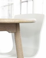 Billede af Haslev Symphony 82 Spisebord Ø: 105 cm - Hvidolieret Eg