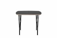 Billede af Haslev Symphony 86 Spisebord 90 x 90 cm - Grafit Laminat / Sort