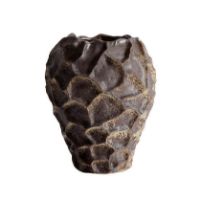 Billede af Muubs Soil Vase H: 21,5 cm  - Chocolate