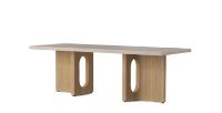 Billede af Audo Copenhagen Androgyne Lounge Table 120x45 cm - Natural Oak / Kunis Breccia Sand  