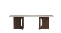 Billede af Audo Copenhagen Androgyne Lounge Table 120x45 cm - Dark Stained Oak / Kunis Brescia Marble  