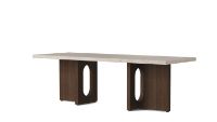 Billede af Audo Copenhagen Androgyne Lounge Table 120x45 cm - Dark Stained Oak / Kunis Brescia Marble  
