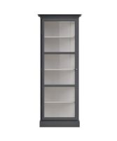 Billede af Lindebjerg Design Classic V1 Vitrineskab Venstrehængt Dør 70x210 cm - Anthracite