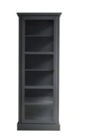 Billede af Lindebjerg Design Color N1 Vitrineskab Venstrehængt Dør 70x210 cm - Anthracite