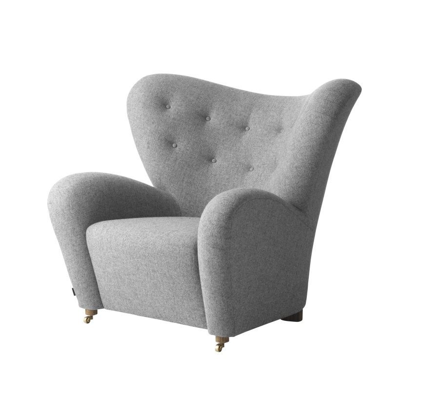 Billede af Audo Copenhagen Den Trætte Mand Lænestol SH: 38 cm - Hallingdal 65/Natural Oak