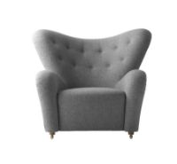 Billede af Audo Copenhagen Den Trætte Mand Lænestol SH: 38 cm - Hallingdal 65/Smoked Oak