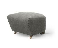 Billede af Audo Copenhagen Den Trætte Mand Fodskammel H: 36 cm - Hallingdal 65/Smoked Oak