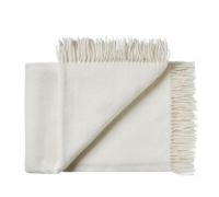 Billede af Silkeborg Uldspinderi Samsø Plaid 85x130cm - White