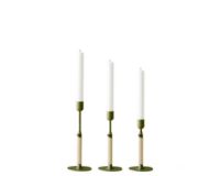 Billede af Audo Copenhagen Duca Candle Holder H: 16 cm - Olive Green
