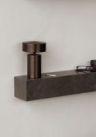 Billede af Audo Copenhagen Plinth Shelf B: 60 cm - Grey Kendzo Marble 