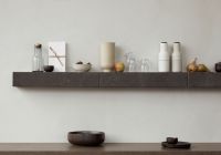 Billede af Audo Copenhagen Plinth Shelf B: 60 cm - Grey Kendzo Marble 