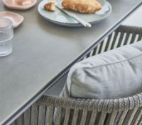 Billede af Cane-line Outdoor Pure Havebord 200x100 cm - Light Grey/Nero Black Ceramic