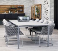 Billede af Cane-line Outdoor Pure Havebord 280x100 cm - Light Grey/Basalt Grey Ceramic