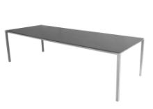Billede af Cane-line Outdoor Pure Havebord 280x100 cm - Light Grey/Nero Black Ceramic