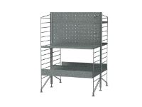 Billede af String Furniture Outdoor Reol J 60x89 cm - Galvaniseret