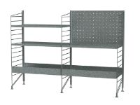Billede af String Furniture Outdoor Reol K 120x89 cm - Galvaniseret