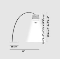 Billede af Foscarini Twiggy Grid Gulvlampe LED H: 205-215cm - Karmin