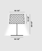 Billede af Foscarini Twiggy Grid XL Bordlampe LED H: 65cm - Greige