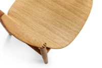 Billede af Bent Hansen Asger Træstol M. Træsæde H: 80 cm - Eg, Olieret 