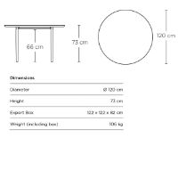 Billede af Brdr. Krüger ARV Round Dining Table Ø: 120 cm - Røget Eg 