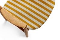 Billede af Bent Hansen Asger Stol M. Polstring H: 80 cm - Eg,Olieret / 22-100/110 Yellow 