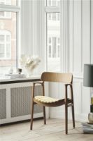 Billede af Bent Hansen Asger Stol M. Polstring H: 80 cm - Eg,Olieret / 22-100/110 Yellow 