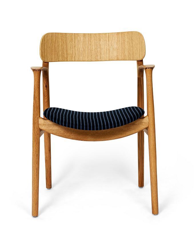 Billede af Bent Hansen Asger Stol M. Polstring H: 80 cm - Eg,Olieret / 30-999/355 Langeland Nord F 