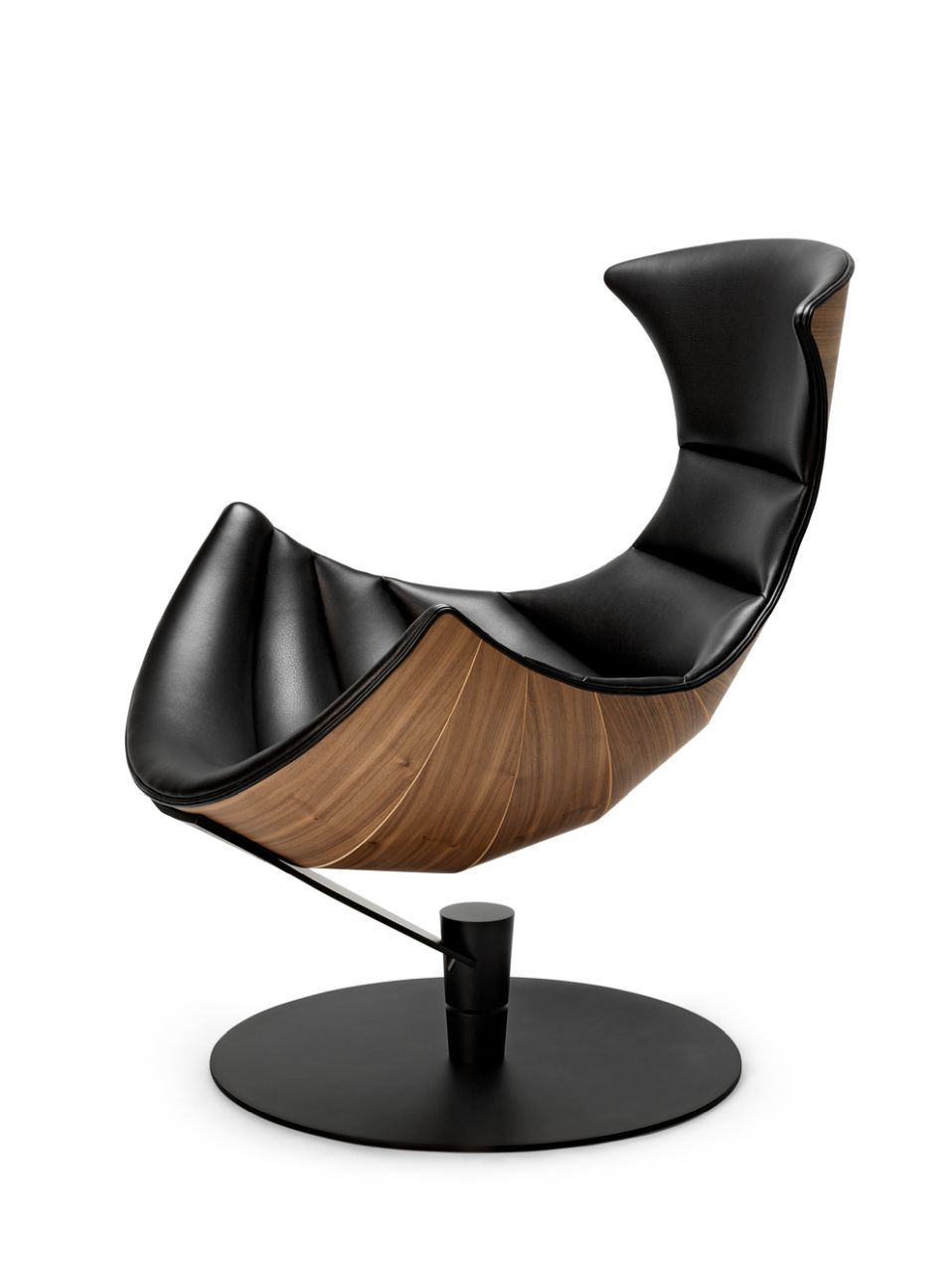 Billede af Bruunmunch The Lobster Chair SH: 39 cm - Walnut / Black 