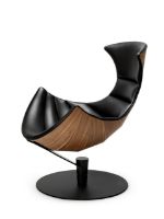 Billede af Bruunmunch The Lobster Chair SH: 39 cm - Walnut / Black 