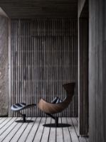 Billede af Bruunmunch The Lobster FOOTstool H: 41 cm - Walnut / Black 