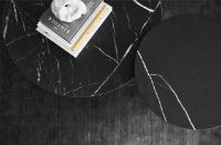 Billede af HANDVÄRK FURNITURE Round Coffee Table 60 Ø: 65 cm - Sort Marmor