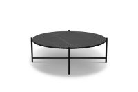 Billede af HANDVÄRK FURNITURE Round Coffee Table 90 Ø: 96 cm - Sort Marmor 