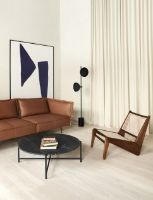 Billede af HANDVÄRK FURNITURE Round Coffee Table 90 Ø: 96 cm - Sort Marmor 