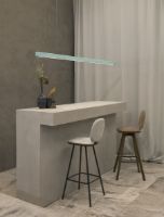 Billede af Brdr. Krüger Comfort Pauline Barstol SH: 65 cm - Fumed Oiled Oak / Black Leather