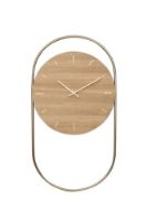 Billede af Andersen Furniture A-Wall Clock H: 76 cm - Eg/Messing