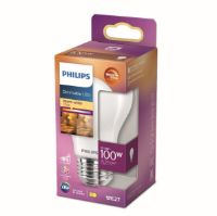 Billede af PHILIPS E27 LED Pære 12W (100W) WarmGlow - Dæmpbar/Varmt Skær