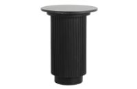 Billede af Nordal Erie Round Side Table Med Marmor Ø:40 cm - Black 
