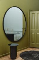 Billede af Nordal Erie Round Side Table Med Marmor Ø:40 cm - Black 