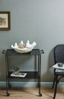 Billede af Nordal Tone Trolley on Wheels w/2 Shelves 78x41 cm - Black Glass