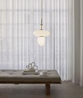 Billede af Nuura Rizzatto 43 Pendel Ø: 40cm - Satin Brass/Opal White  OUTLET
