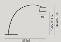 Billede af Foscarini Twiggy Elle Wood Gulvlampe H: 232cm - Greige