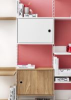 Billede af String Furniture Cabinet W. Swing Door 58x42 cm - White 