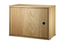 Billede af String Furniture Cabinet W. Swing Door 58x42 cm - Oak