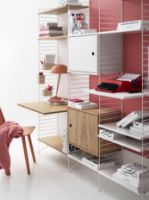 Billede af String Furniture Cabinet W. Swing Door 58x42 cm - Oak