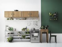 Billede af String Furniture Cabinet W. Swing Door 58x42 cm - Oak