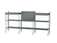 Billede af String Furniture Outdoor Reol M 180x89 cm - Galvaniseret