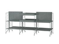 Billede af String Furniture Outdoor Reol N 180x89 cm - Galvaniseret