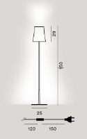 Billede af Foscarini Birdie Easy Gulvlampe H: 150cm - Sand Gul